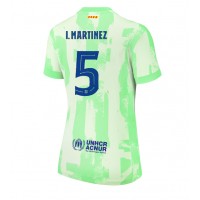 Camiseta Barcelona Inigo Martinez #5 Tercera Equipación para mujer 2024-25 manga corta